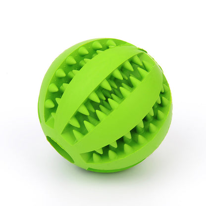 Mint Rubber Feeding Ball with Built-in Food Storage