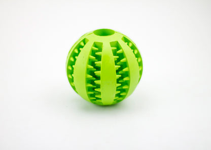 Mint Rubber Feeding Ball with Built-in Food Storage