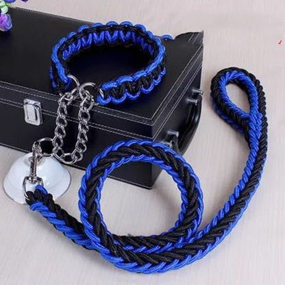 Durable Nylon Pet Leash & Collar for Medium and Large Dogs