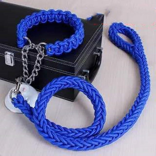 Durable Nylon Pet Leash & Collar for Medium and Large Dogs