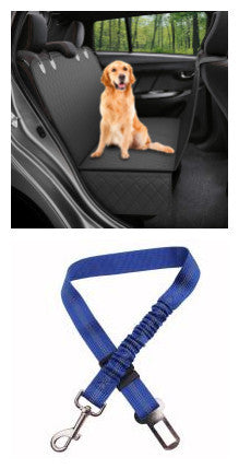 Pet Seat Cover with Mesh View, Zipper & Pocket for Travel