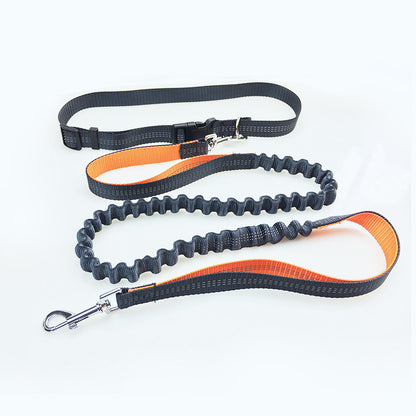 Double Elastic Reflective Running Dog Leash