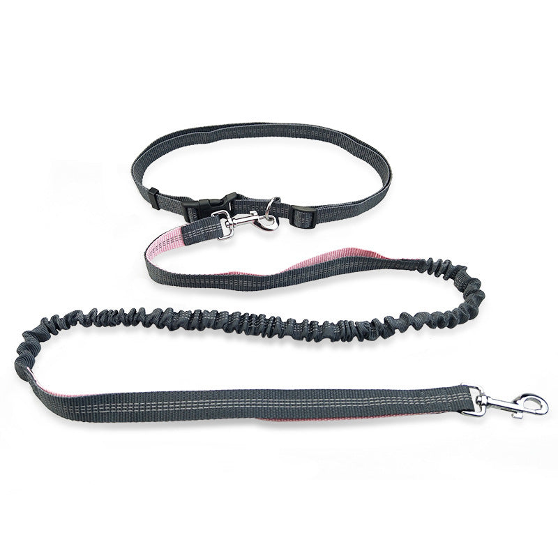 Double Elastic Reflective Running Dog Leash