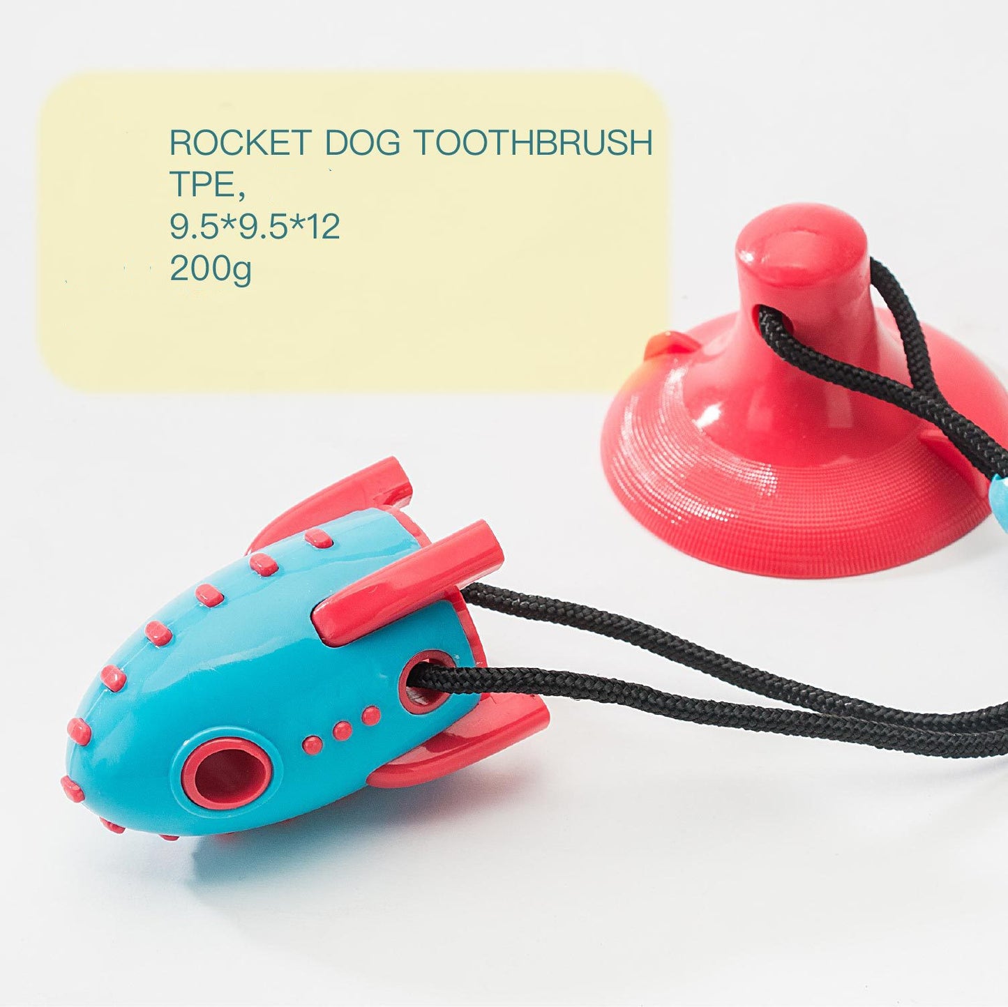 Durable Rocket Dog Bite-Resistant Food Dispensing Toy