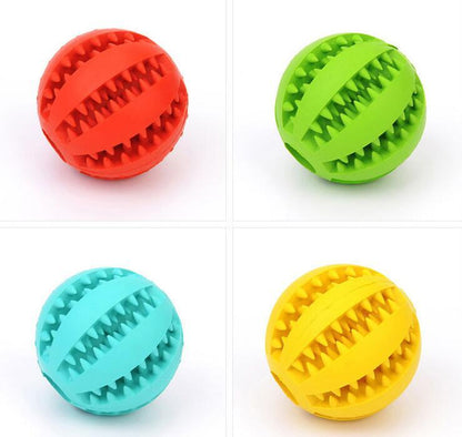 Mint Rubber Feeding Ball with Built-in Food Storage