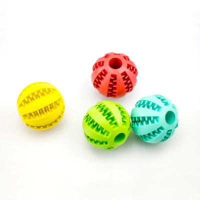 Mint Rubber Feeding Ball with Built-in Food Storage