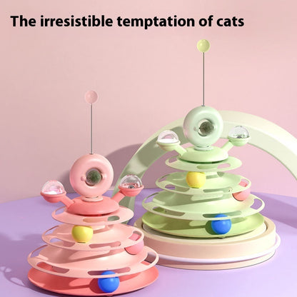 4-Level Cat Toy Tower