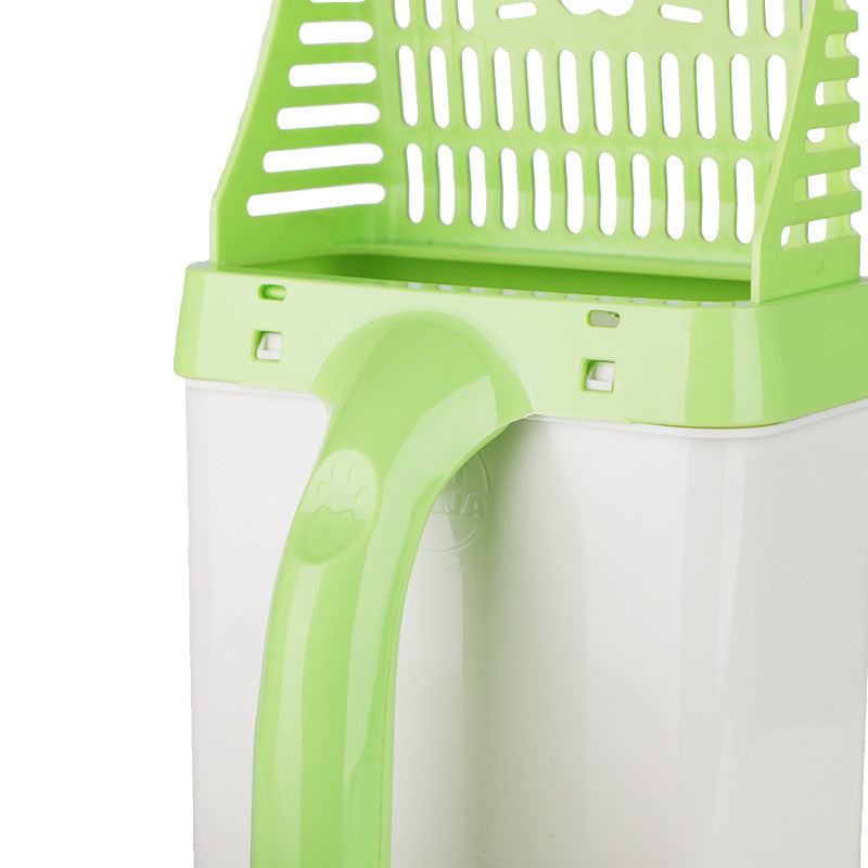 Upgraded Cat Litter Scoop & Waste Bin System with Refill Bags