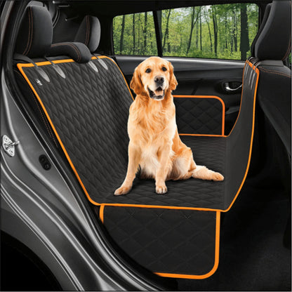 Pet Seat Cover with Mesh View, Zipper & Pocket for Travel