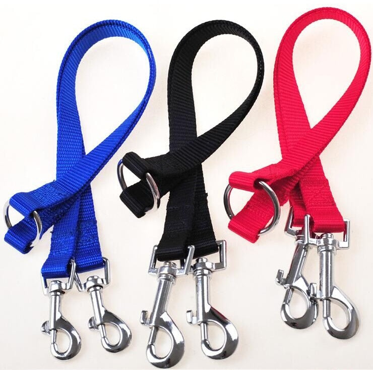 2-Dog Leash Coupler – Double Twin Lead for Walking