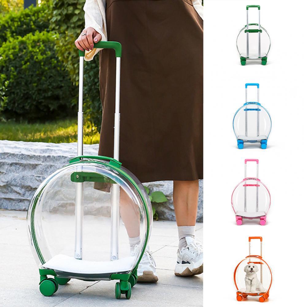 Transparent Poop Pet Dog Trolley Box