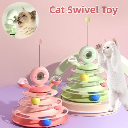 4-Level Cat Toy Tower