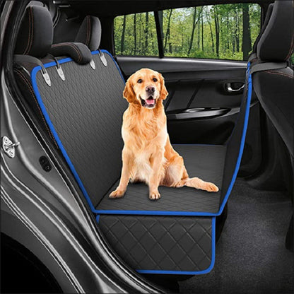 Pet Seat Cover with Mesh View, Zipper & Pocket for Travel